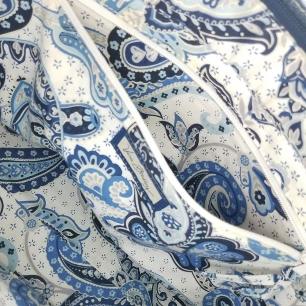 Vera Bradley Quilted Blue Denim Shoulder Bag - Picture 6 of 8